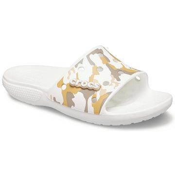 Chanclas Crocs Classic Printed Camo Mujer Marrom Blancos | Mexico 0603TCEV